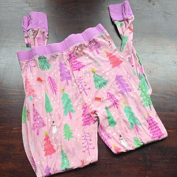 Little Sleepies Pink Christmas Tree Pajama Pants - Picture 1 of 2